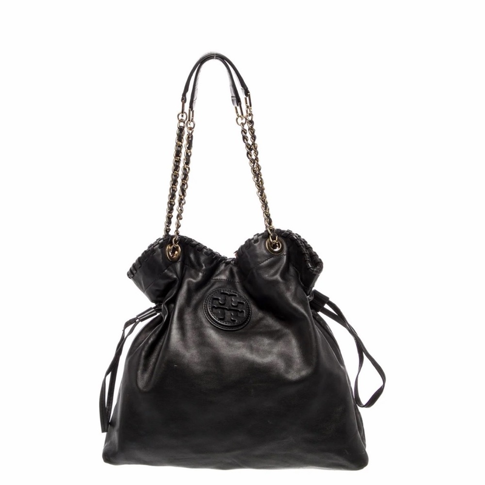 TORY BURCH Marion Whipstitch black leather crossbody shoulder bag 🖤🖤🖤 - Picture 9 of 9